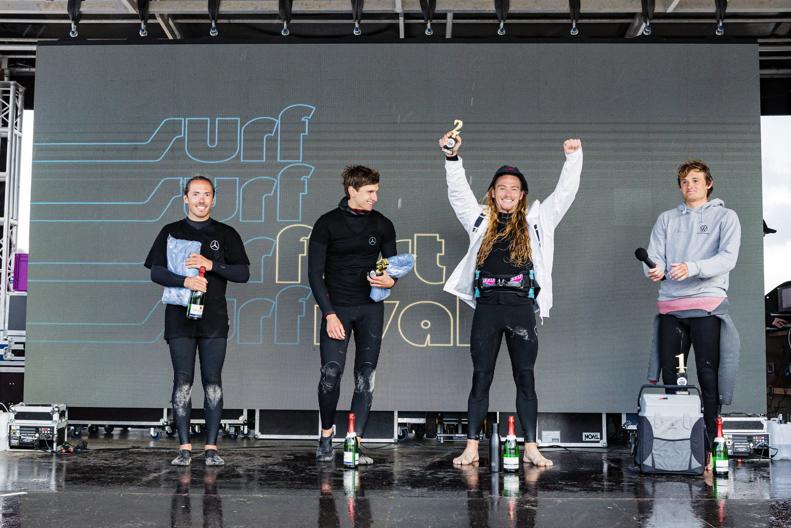 German Freestyle Battles — Contest, Fun. Windsurffreestyle. Surfers judge surfers.